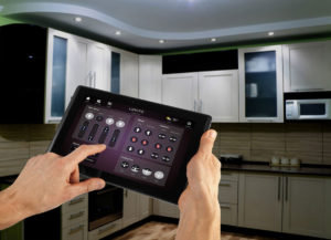 Home automation system to control kitchen appliances using an iPad by specialist home automation installers in London, Visionworks.